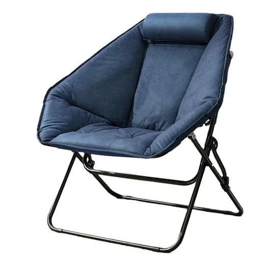 [9511] SUN GLOBAL Hexagon Foldable Chairs From Comfortable Leather & Stainless Steel Base For Comfortable Sitting (AC751D)