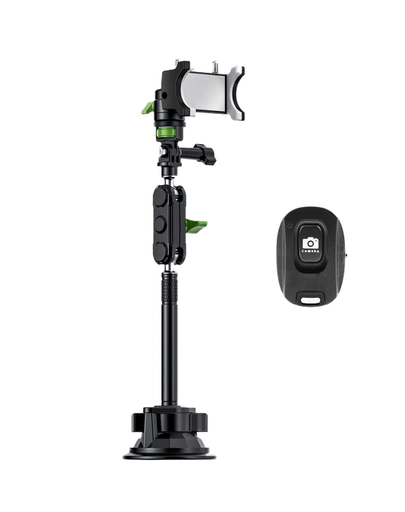 [9572] Green Lion Ultimate Holder Pro with Suction Cup Mount 4.5 - 7.2 Inches - Green / Black | GNULSCUPROHDBK |