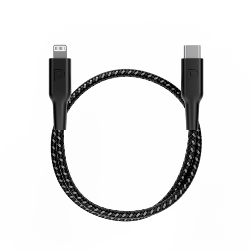 [9584] Powerology Braided USB-C Lightning Data & Fast Charge Cable 30Cm / 0.98ft | PCAB006 |