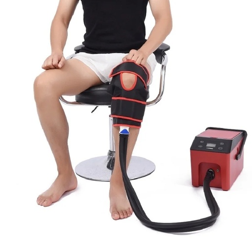 [9595] 7MD Pulse Ice Cold Compression Massage Device Physical Therapy System For (Knee, Ankle & Full Leg-M) Model: KRP/MYY-M