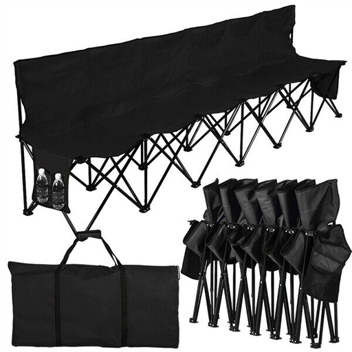 [9618] Winter Collection 6-in-1 Folding Portable Outdoor Chair with Carrying Bag – Seats Up to 6 People | Portable & Foldable Design |