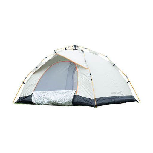 [9626] Green Lion GT-4 Camping Tent – Automatic Waterproof Camping Tent for 3–4 People with 2 Doors, 2 Windows, UV Protection & Ventilated Mesh – Beige | GNTNTGT4BG |