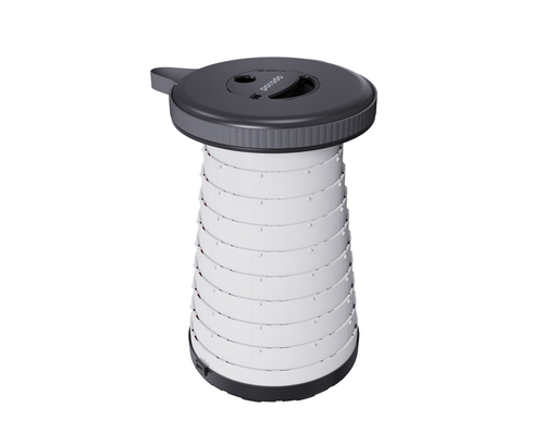 Porodo Folding Telescopic LED (White/Yellow) Stool For Camping , Winter Collection , PD-CTLDST