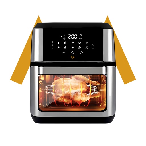 [9699] 7MD Power Air Fryer Oven With 12L Capacity & 1700W Powerful Cooking Model: RC007
