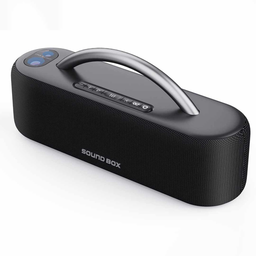 [9731] Porodo Soundtec Star Light Portable Speaker - Black | PD-GALACTIC-BK |