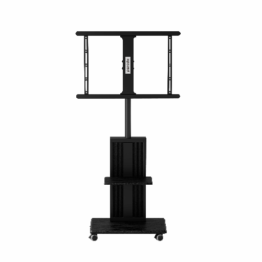 [9843] Porodo Mobile TV Stand with wheel 32"-65"| PD-TVFSW-BK |