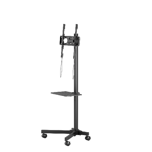 [9845] Porodo Mobile TV Stand Dynamic For 23"-60" Inch TVs with MAX VESA 400x400mm | PD-TVCRT-BK |
