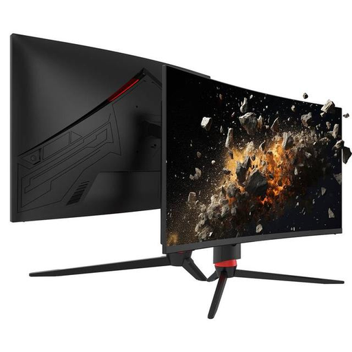 [9875] Porodo Gaming 27" 240Hz Curved Gaming Monitor Adjustable Rotating Stand - Black | PDX546 |