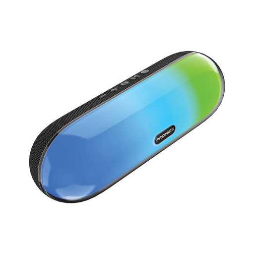 [9909] Promate High Fidelity True Wireless Bluetooth v5.3 Speaker With RGB Lights | LumiBar |