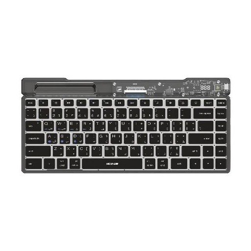 [9940] Green Lion Transparent Keyboard Scissor Foot Structure - Black | GNTPKYBBK |