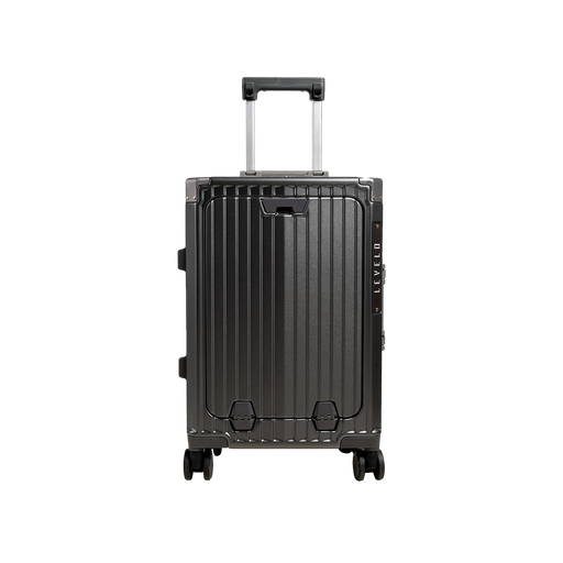 [9968] Levelo RoamRollers Travel Luggage Bag With USB/Type-C Charging Ports, Cup Holder, Phone Holder  | LVLRRTLGY/-BK/-WH |