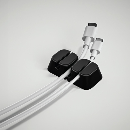 [10001] Green Lion 2 in 1 Cable Organizer | GNCABORG2BK |