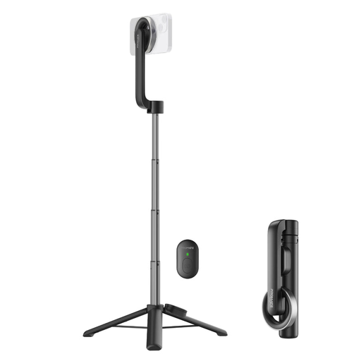 [10008] Promate MagSafe Compatible Foldable Selfie Stick with BT Remote Control | MagStick |