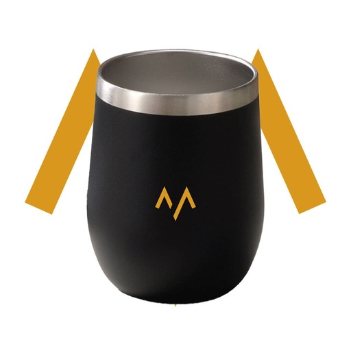 7MD Cup U Shaped, Double-Wall Stainless Steel Unbreakable Drinking Cups, Travel Coffee Mug 360ml With Sliding Lid