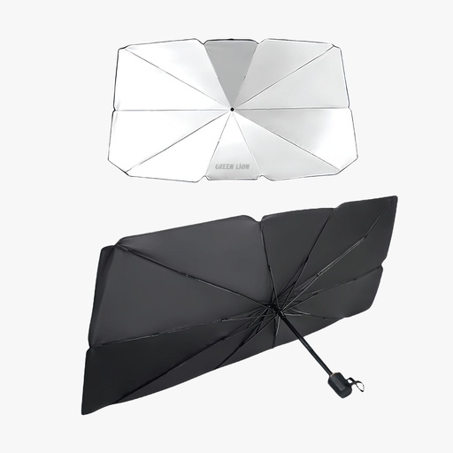 [11025] Green Lion Car Windshield Sunshade Umberlla | GNCWNSHDUMBBK |