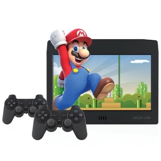 [11053] Green Lion Classic Retro Gaming Console With 26800+ Games | GNCREGC11BK |
