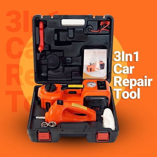 [11092] 7MD 3 in 1 Car Repair Tool Kit Electric Jack Inflator Pump Electric Impact Wrench Universal Emergency Car Kit 5ton
