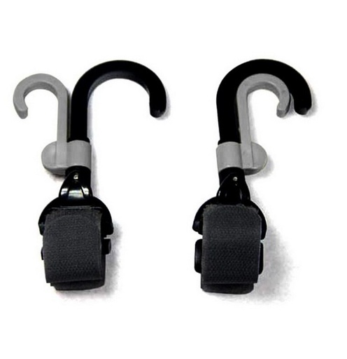 [6166] Bitcool baby bassinet hooks linked to baby strollers stroller accessories swivel hooks 2 Pack packag
