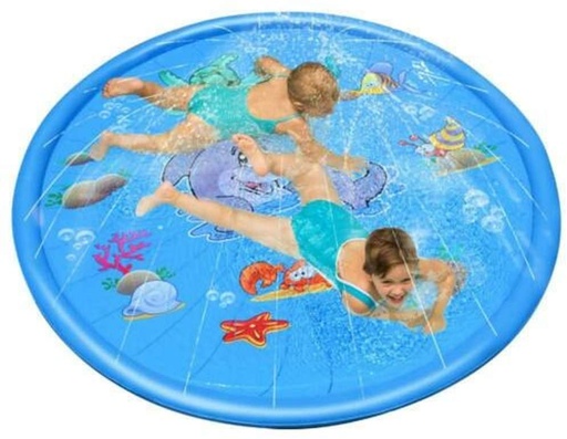 [6165] Splash and Sprinkler Water Pad Inflatable Outdoor Water Spray Mat 170cm 68in