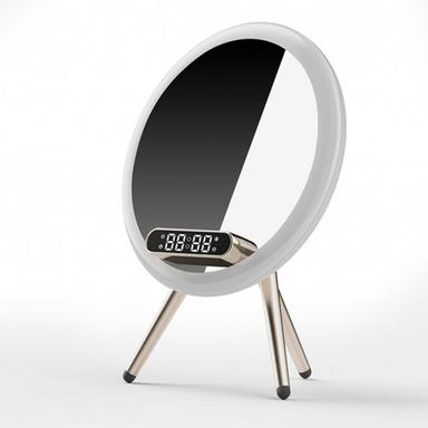 [11143] Magic Mirror Q6 With Light & 15W Wireless Charging Bluetooth Clock Q6