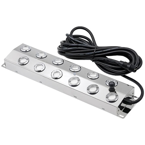 [11229] Mist Maker 8/12 Head Ultrasonic Mist Fogger with Power Supply for Rockery, Pool, Fish Pond Fog