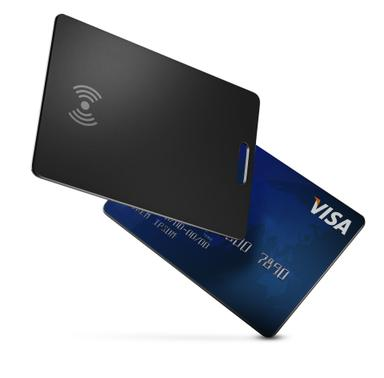 [11263] TakTik Wallet Tracker Ultra Thin Waterproof Wireless Charging with Long Battery Life |TT-TC-BK|