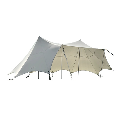[11270] Porodo Lifestyle Outdoor Canopy Tent 2.4m Height Wind Resistant UV Protection - Off White |PD-LFST004-WH|