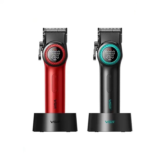 VGR 001 Professional Hair Clippers for Men Cordless Barber Clippers with Carbon Steel Blades 9000RPM LED Display for Precise Hair Cutting |V-001|