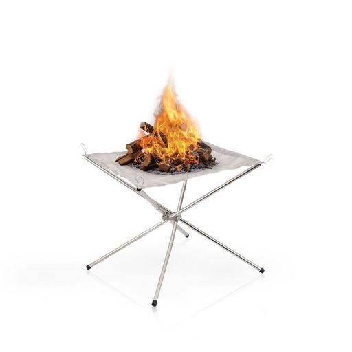 [11304] Green Lion Portable Bonfire Stainless Steel Stand - Silver |GNBNFRESTSTND|