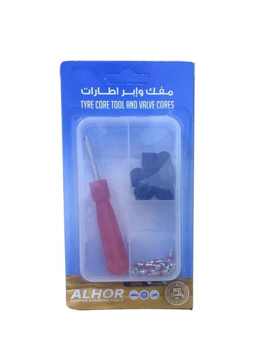 [11335] مجموعة أدوات وصمامات إطارات ALHOR مجموعة متينة وفعالة لصيانة الإطارات والإصلاح السريع |HOR-10-004|