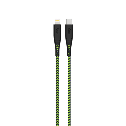 [11373] كابل Goui FLEX 3 أمتار من Lightning إلى Type-C مرن للغاية للشحن السريع - أخضر |G-NT15-8PIN-943G|
