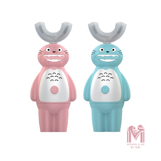 [11400] Mommy & Me Children's U Shaped Electric Toothbrush by 7MD Gentle & Effective Oral Care for Kids |MD-020|