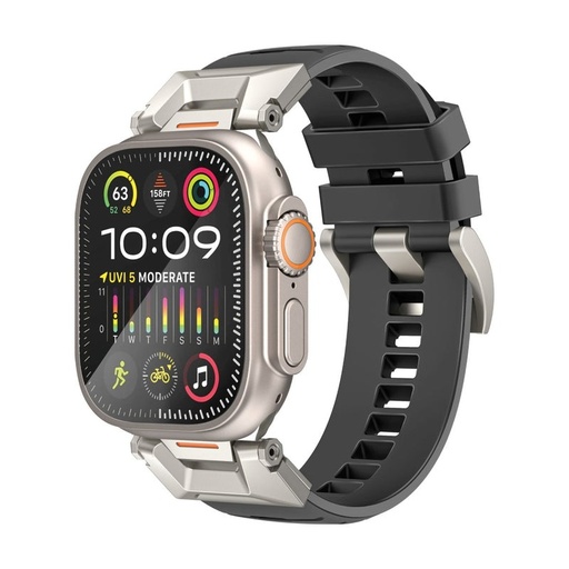 Promate Durable Stylish Versatile Scratch Resistant Premium Sports FKM Fluoro Rubber Watch Band |SilicaBand-Pro|