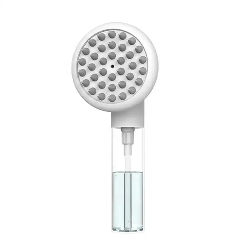 [11459] PET Bath Massage Brush 3 in 1 Multifunctional Silicone Grooming Tool with Massage Deep Cleaning & Shampoo Dispenser