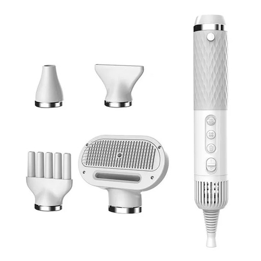 [11460] Portable PET Blow Dryer 5 in 1 Multifunction Negative ION Fast Drying 10M Ions Adjustable Settings Lightweight & Compact