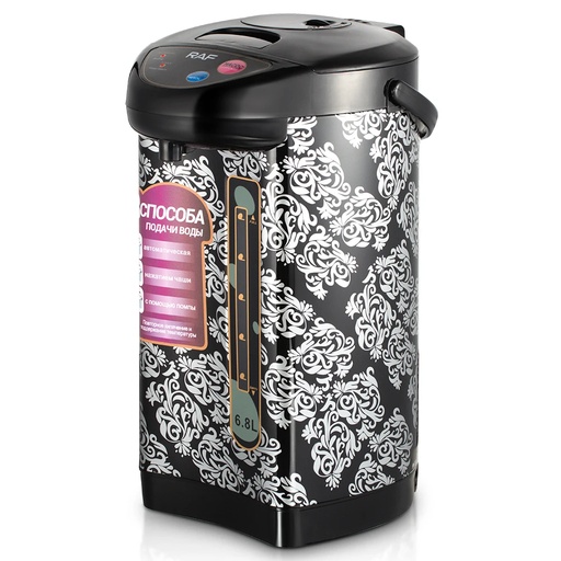 [11472] RAF Electric Kettle 6.8L Stainless Steel 750W Fast Boil with Temperature Control & Boil Dry Protection |R.7906|