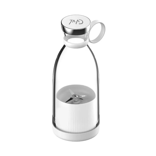 [U165] USED 7MD STORE FRESH JUICE WIRELESS USB CHARGING PORTABLE MINI FRUIT BLENDER 350 ML - White