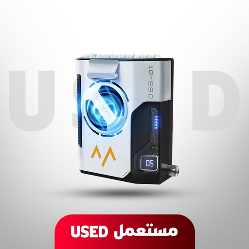 [U181] 🚨 USED 🚨 7MD Portable Mini Cooling Fan With 10000mAh Power Bank - White 🚨 Not Covered By Warranty 🚨