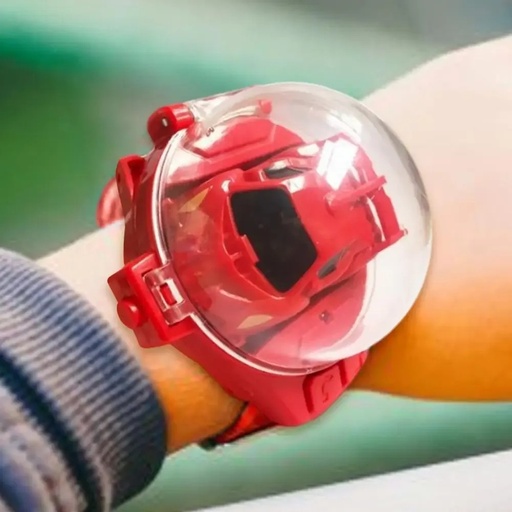 [11516] Remote Control Mini Watch Racing Car Toy Silicone Strap Dustproof Cover RC Car with USB Charging  & 5.0GHz Long Range