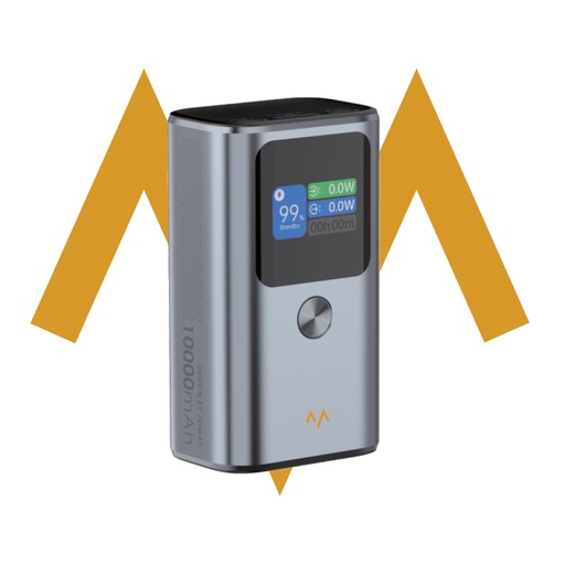 [11548] 7MD 30W Power Bank 10000mAh TFT Digital Display Triple Ports Compact Portable & Travel-Friendly |7MD326|