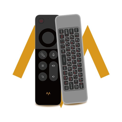 [11558] 7MD Smart TV Remote Control Slim Compact Voice & Air Mouse Compatible with Smart TV PC Android & More