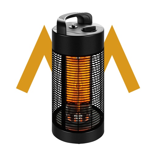 [11567] 7MD Small Heater 120°/360° Oscillation 2 Heat Levels Infrared Carbon Fiber Tubes High Efficiency 1.8M Power Cord |7MD-55|