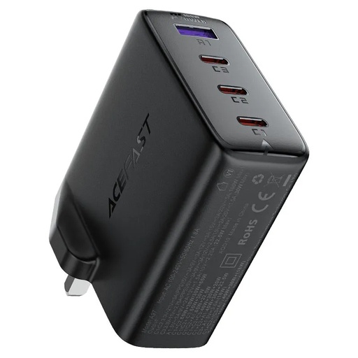 [11600] Acefast 100W GaN Fast Charger with 4 Ports 3 USB-C 1 USB-A PD QC4+ Multi-Device Charging UK Plug |A97|