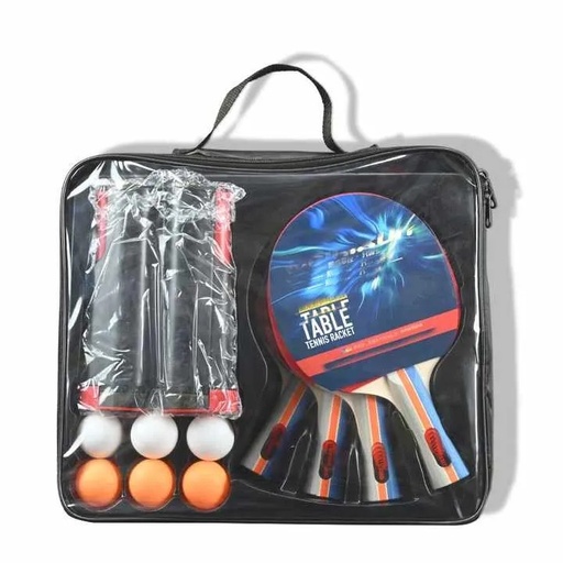 [11609] Weinixun Table Tennis Racket Set for Professional & Recreational Play Set of 4 Rackets Net and 6 Balls