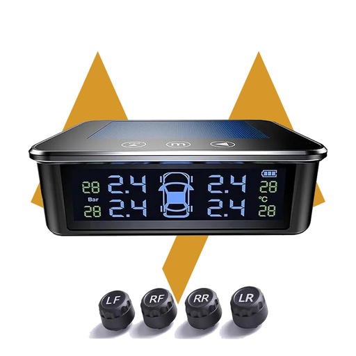 [11617] 7MD Car Tire Pressure Monitoring System TPMS for Real Time Safety and Performance Monitoring With Leak & Temperature Warnings