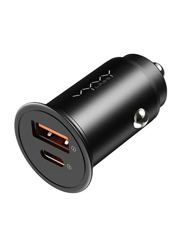 [GH001] Ghaith & Qalby Etmaan Vyvylabs Round Dot Dual Fast Charge Car Charger 65W USB C USB A Zinc Alloy Rapid Charging Universal Compatibility |VJY65B-01|