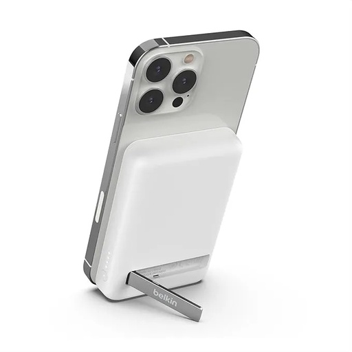 [GH007] غيث وقلبي اطمأن: باور بنك لاسلكي مغناطيسي بلكن بوست تشارج 5000mAh مع مسند شحن سريع للايفون |BPD004|