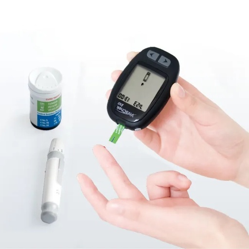 [GH016] Ghaith & Qalby Etmaan VivaChek Ino Blood Glucose Monitoring System with 900 Memory Automatic Control Solution Recognition & Haematocrit Correction |VGM01|
