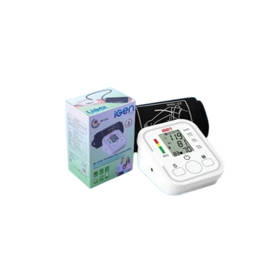 [GH017] Ghaith & Qalby Etmaan iGen Automatic Blood Pressure Monitor USB Rechargeable Large LCD Display High Accuracy with Memory Storage |BP 300|