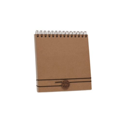 [GH023] Ghaith & Qalby Etmaan Sketchbook Spiral Bound 17x17cm High Quality Paper for Sketching Writing & Creative Designs